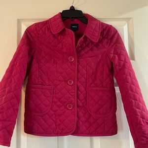 Gap pink quilted jacket